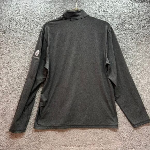 Marine Layer Men's Large Gray Pullover 1/4 Zip Samsara Company‎ Logo Soft - Picture 7 of 8